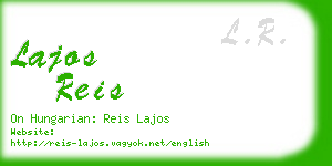 lajos reis business card